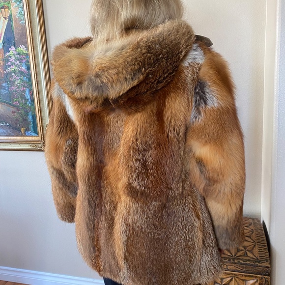 Danish Vintage red fox fur coat - Picture 2 of 7